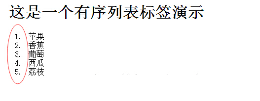 学习HTML方法详解二：常用标签之列表标签