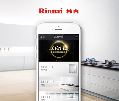 林內(nèi)燃具微網(wǎng)站上線運(yùn)行！